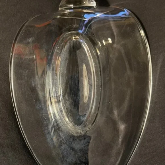 Vintage DUNCAN & MILLER Style Clear Glass Swan Dish 8" x 7" x 6" - Picture 5 of 6